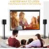 imageSpeaker Stands Designed for Sonos Speakers Pair Floor Speakers Stands for Sonos One One SL Play1 Play3 Play5 Heavy Duty Floor Speaker Mount with Cable Management Black