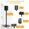 imageSpeaker Stands Designed for Sonos Speakers Pair Floor Speakers Stands for Sonos One One SL Play1 Play3 Play5 Heavy Duty Floor Speaker Mount with Cable Management Black