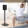 imageSpeaker Stands Designed for Sonos Speakers Pair Floor Speakers Stands for Sonos One One SL Play1 Play3 Play5 Heavy Duty Floor Speaker Mount with Cable Management Black