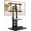 imagePerlegear Floor TV Stand with Mount for 3286quot TVs up to 132 lbs Tall TV Stand with Pegboard and 6 Height Settings TV Swivel Stand with Wooden Base Max VESA 600x400mm PGFS13