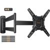 imagePerlegear Long Arm TV Wall Mount for 2665 inch TVs up to 100 lbs Corner TV Mount Bracket with 3165 Extension Swivel Tilt Articulating Arms Full Motion Wall Mount Max VESA 400x400mm PGMF25B
