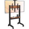 imagePerlegear Motorized Mobile TV Stand on Wheels for 3786 Inch TVs up to 154 lbs Electric Height Adjustable Rolling TV Stand VESA 200x200600x400mm Wooden Shelf ampamp Panel PGTVMC26B