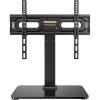 imagePerlegear Tabletop TV Stand Universal TV Stand for 2360 Inch LCD LED OLED TVs Height Adjustable TV Base Stand with Tempered Glass Base Cable ManagementVESA 400x400mm PGTVS02