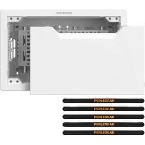 imagePerlegear 17 inWall Media Box Electrical Box Recessed Outlet Box and Media Enclosure for One Connect Box ampamp Network Switches Cable Management Kit with Cutting Template Dust Bag ampamp Drywall Saw9 inch