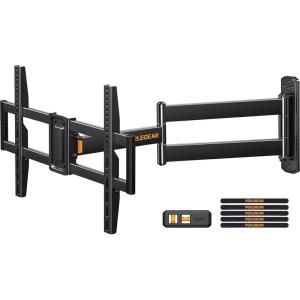 imagePerlegear Corner TV Wall Mount Long Arm TV Mount Bracket for 3275 Inch TVsFull Motion Wall Mount with 3237 Extension ampamp Swivel Articulating Arm ampamp Tilt MAX VESA 600x400mm Holds up to 100 lbs