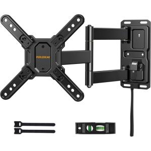 imagePerlegear Lockable RV TV Mount for 1342 inch TVs up to 44 lbs Full Motion RV TV Wall Mount with Swivel Tilt Pull Cord Lock RV TV Mount for Camper RV Motorhome Max VESA 200x200mm PGLRVF2