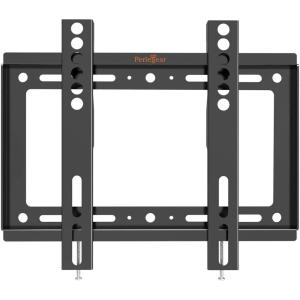 imagePerlegear Low Profile Fixed TV Wall Mount Bracket Ultra Slim and Space Saving for Most 1742 Inch LED LCD OLED Flat Curved Screen TVs up to VESA 200 x 200mm and 66 lbs