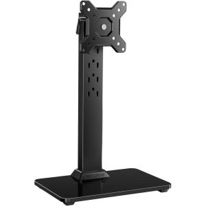 imagePerlegear Monitor Stand Freestanding Monitor Mount for 1334 inch Screens with 360 Degree Rotation 5 Height Settings Adjustable Desk Riser with Swivel and Tilt Max VESA 100x100mm PGTVS29