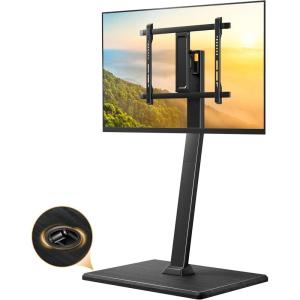 imagePerlegear Rolling TV Stand with Power Outlet Tilt and Swivel Mobile TV Cart with Hidden Casters Fits 3070 Inch TVs HeightAdjustable 88 lbs Load Capacity Max VESA 400x400mm PGTVMC20