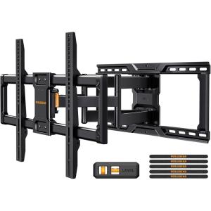 imagePerlegear ULListed Full Motion TV Wall Mount for 4290 Inch TVs up to 150 lbs PreAssembled TV Mount with ToolFree Tilt Swivel Extension Max VESA 600 x 400mm 12161824 Wood Studs PGLF16