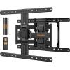 imagePerlegear Ultra Slim TV Wall Mount 11 Low Profile for 4290 TVs Fits 1624 Studs Full Motion TV Mount Wall Bracket with Dual Articulating Arms Swivel Tilt Max VESA 600x400mm Holds 132lbs