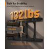 imagePerlegear Ultra Slim TV Wall Mount 11 Low Profile for 4290 TVs Fits 1624 Studs Full Motion TV Mount Wall Bracket with Dual Articulating Arms Swivel Tilt Max VESA 600x400mm Holds 132lbs