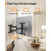 imagePerlegear Ultra Slim TV Wall Mount 11 Low Profile for 4290 TVs Fits 1624 Studs Full Motion TV Mount Wall Bracket with Dual Articulating Arms Swivel Tilt Max VESA 600x400mm Holds 132lbs