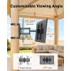 imagePerlegear Corner TV Wall Mount Long Arm TV Mount for 4284 Inch TVs up to 150 lbs  Full Motion Wall Mount Single Stud with 372 ExtensionFits 2674 TVs  Max 400x400mm