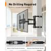 imagePerlegear Corner TV Wall Mount Long Arm TV Mount for 4284 Inch TVs up to 150 lbs  Full Motion Wall Mount Single Stud with 372 ExtensionFits 2674 TVs  Max 400x400mm