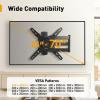 imagePerlegear Corner TV Wall Mount Long Arm TV Mount for 4284 Inch TVs up to 150 lbs  Full Motion Wall Mount Single Stud with 372 ExtensionFits 3265 TVs  Max 400x400mm