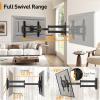 imagePerlegear Corner TV Wall Mount Long Arm TV Mount for 4284 Inch TVs up to 150 lbs  Full Motion Wall Mount Single Stud with 372 ExtensionFits 3775 TVs  Max 600x400mm