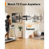 imagePerlegear Corner TV Wall Mount Long Arm TV Mount for 4284 Inch TVs up to 150 lbs  Full Motion Wall Mount Single Stud with 372 ExtensionFits 3875 TVs  Max 600x400mm