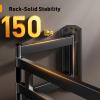 imagePerlegear Corner TV Wall Mount Long Arm TV Mount for 4284 Inch TVs up to 150 lbs  Full Motion Wall Mount Single Stud with 372 ExtensionFits 4284 TVs  Max 600x400mm