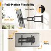 imagePerlegear Corner TV Wall Mount Long Arm TV Mount for 4284 Inch TVs up to 150 lbs  Full Motion Wall Mount Single Stud with 372 ExtensionFits 4284 TVs  Max 600x400mm