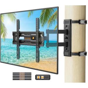 imagePerlegear Corner TV Wall Mount Long Arm TV Mount for 4284 Inch TVs up to 150 lbs  Full Motion Wall Mount Single Stud with 372 ExtensionFits 2674 TVs  Max 400x400mm