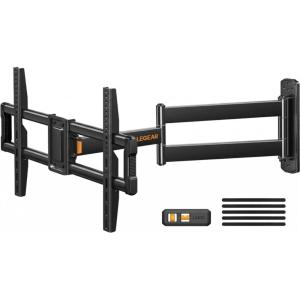 imagePerlegear Corner TV Wall Mount Long Arm TV Mount for 4284 Inch TVs up to 150 lbs  Full Motion Wall Mount Single Stud with 372 ExtensionFits 3775 TVs  Max 600x400mm