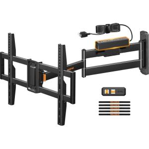 imagePerlegear Corner TV Wall Mount Long Arm TV Mount for 4284 Inch TVs up to 150 lbs  Full Motion Wall Mount Single Stud with 372 ExtensionFits 3875 TVs  Max 600x400mm
