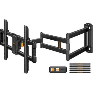 imagePerlegear Corner TV Wall Mount Long Arm TV Mount for 4284 Inch TVs up to 150 lbs  Full Motion Wall Mount Single Stud with 372 ExtensionFits 4284 TVs  Max 600x400mm