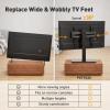 imagePerlegear Universal TV Stand with Power Outlet Swivel TV Stand for 3272 inch TVs up to 99 lbs TV Base with Tempered Glass Base Height Adjustable TV Mount Stand Max VESA 600x400mm PGTVS483270 Inch