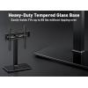 imagePerlegear Universal TV Stand with Power Outlet Swivel TV Stand for 3272 inch TVs up to 99 lbs TV Base with Tempered Glass Base Height Adjustable TV Mount Stand Max VESA 600x400mm PGTVS483270 Inch