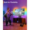 imagePerlegear Universal TV Stand with Power Outlet Swivel TV Stand for 3272 inch TVs up to 99 lbs TV Base with Tempered Glass Base Height Adjustable TV Mount Stand Max VESA 600x400mm PGTVS483070 Inch