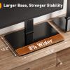 imagePerlegear Universal TV Stand with Power Outlet Swivel TV Stand for 3272 inch TVs up to 99 lbs TV Base with Tempered Glass Base Height Adjustable TV Mount Stand Max VESA 600x400mm PGTVS483265 Inch