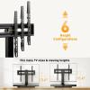 imagePerlegear Universal TV Stand with Power Outlet Swivel TV Stand for 3272 inch TVs up to 99 lbs TV Base with Tempered Glass Base Height Adjustable TV Mount Stand Max VESA 600x400mm PGTVS483265 Inch