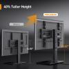 imagePerlegear Universal TV Stand with Power Outlet Swivel TV Stand for 3272 inch TVs up to 99 lbs TV Base with Tempered Glass Base Height Adjustable TV Mount Stand Max VESA 600x400mm PGTVS483280 Inch
