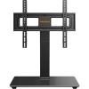 imagePerlegear Universal TV Stand with Power Outlet Swivel TV Stand for 3272 inch TVs up to 99 lbs TV Base with Tempered Glass Base Height Adjustable TV Mount Stand Max VESA 600x400mm PGTVS483270 Inch