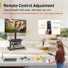 imagePerlegear Rolling TV Stand for 32110 TVs up to 250 lbs Outdoor TV Stand with Large Wheels Handle amp Power Outlet Height Adjustable Mobile TV Cart with Wood Shelf Max VESA 800x600mm PGTVMC24BFits 3280 Inch Tvs
