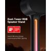 imagePerlegear Speaker Stands Pair Sonicbeam with RGB Lighting for Sonos Era 300 Era 100 amp One SL Universal Surround Sound Speaker Stand Holds to 22 lbs with Cable Management App amp Remote Control