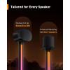 imagePerlegear Speaker Stands Pair Sonicbeam with RGB Lighting for Sonos Era 300 Era 100 amp One SL Universal Surround Sound Speaker Stand Holds to 22 lbs with Cable Management App amp Remote Control