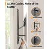 image:imagePerlegear Ultra Slim TV Wall Mount 03 Low Profile Compatible with 43 86 Flat TV Neo QLED Frame TV Flush Mount Flat Mount Bracket Micro Gap Holds up to 132 lbs Blends Into Any Interior