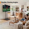 image:imagePerlegear Universal Floor TV Stand for 3270 TVs up to 110 lbs HeightAdjustable Tall TV Stand with Solid Wood Base amp ExtraStable AntiTip Feet Swivel TV Mount for Bedroom VESA 400x400 PGFLS34B