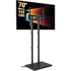 image:imagePerlegear Universal Floor TV Stand for 3270 TVs up to 110 lbs HeightAdjustable Tall TV Stand with Solid Wood Base amp ExtraStable AntiTip Feet Swivel TV Mount for Bedroom VESA 400x400 PGFLS34B